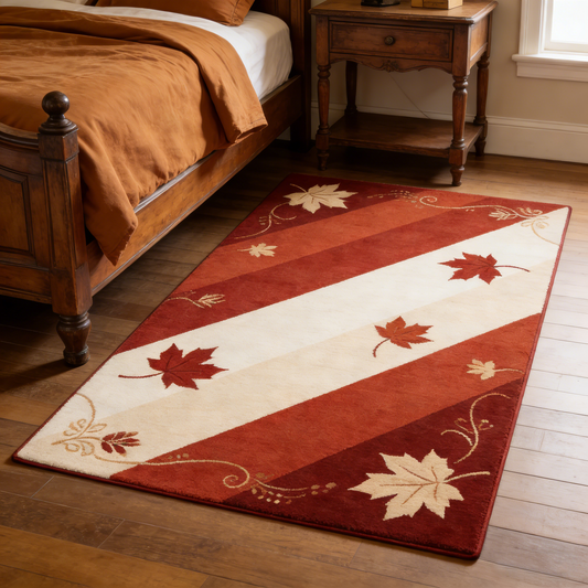 Maple Leaf Runner Rug
