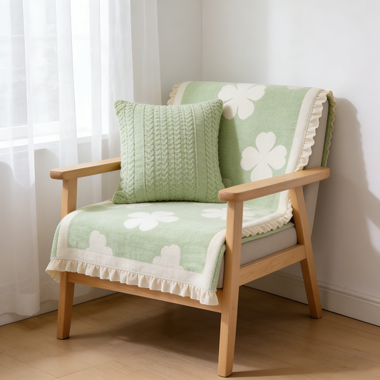 Shamrock Knit Sofa Towel