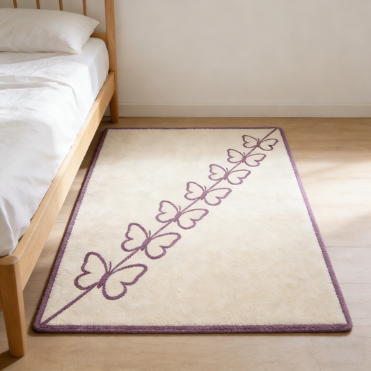 Butterfly Square Rug