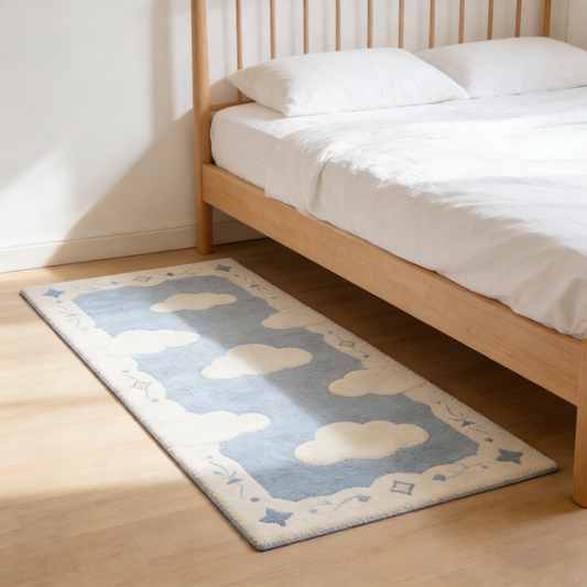 Cloud Border Runner Rug
