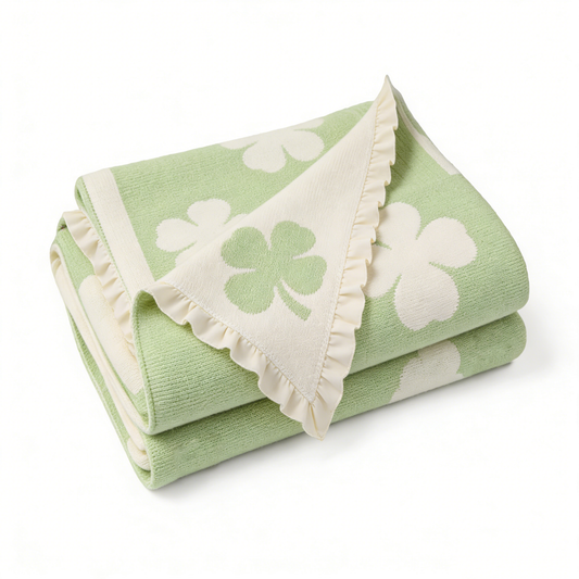 Shamrock Knit Sofa Towel